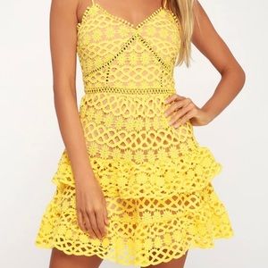 Lulu’s Yellow Mini Dress